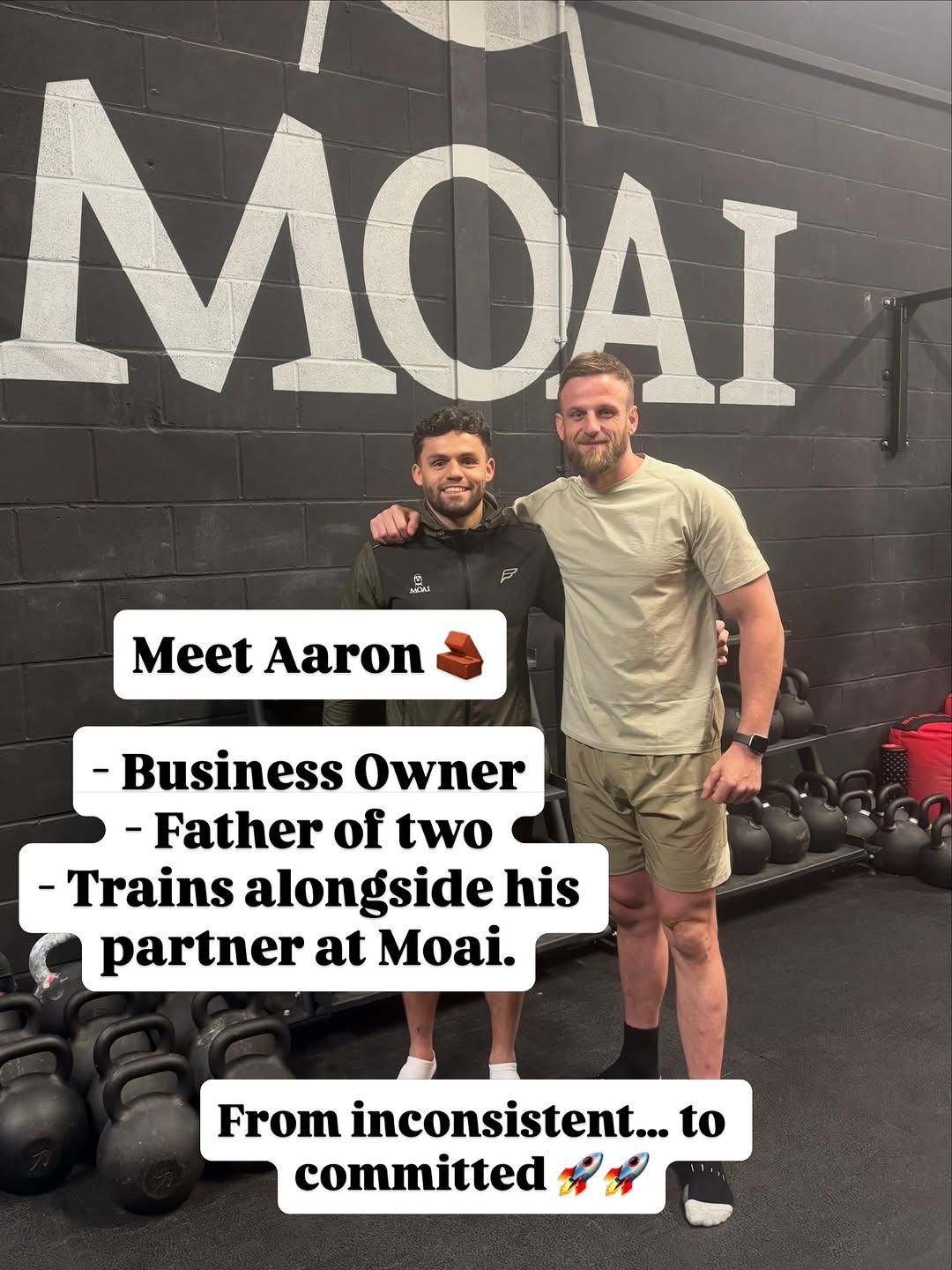 From Inconsistent To Committed 🚀
Meet Aaron.
Business owner. Father of two. Family man!
Like mos